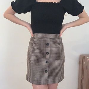 Plaid skirt